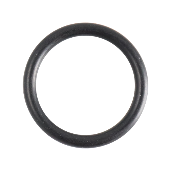 O-ring, size #214, made of black Buna material.