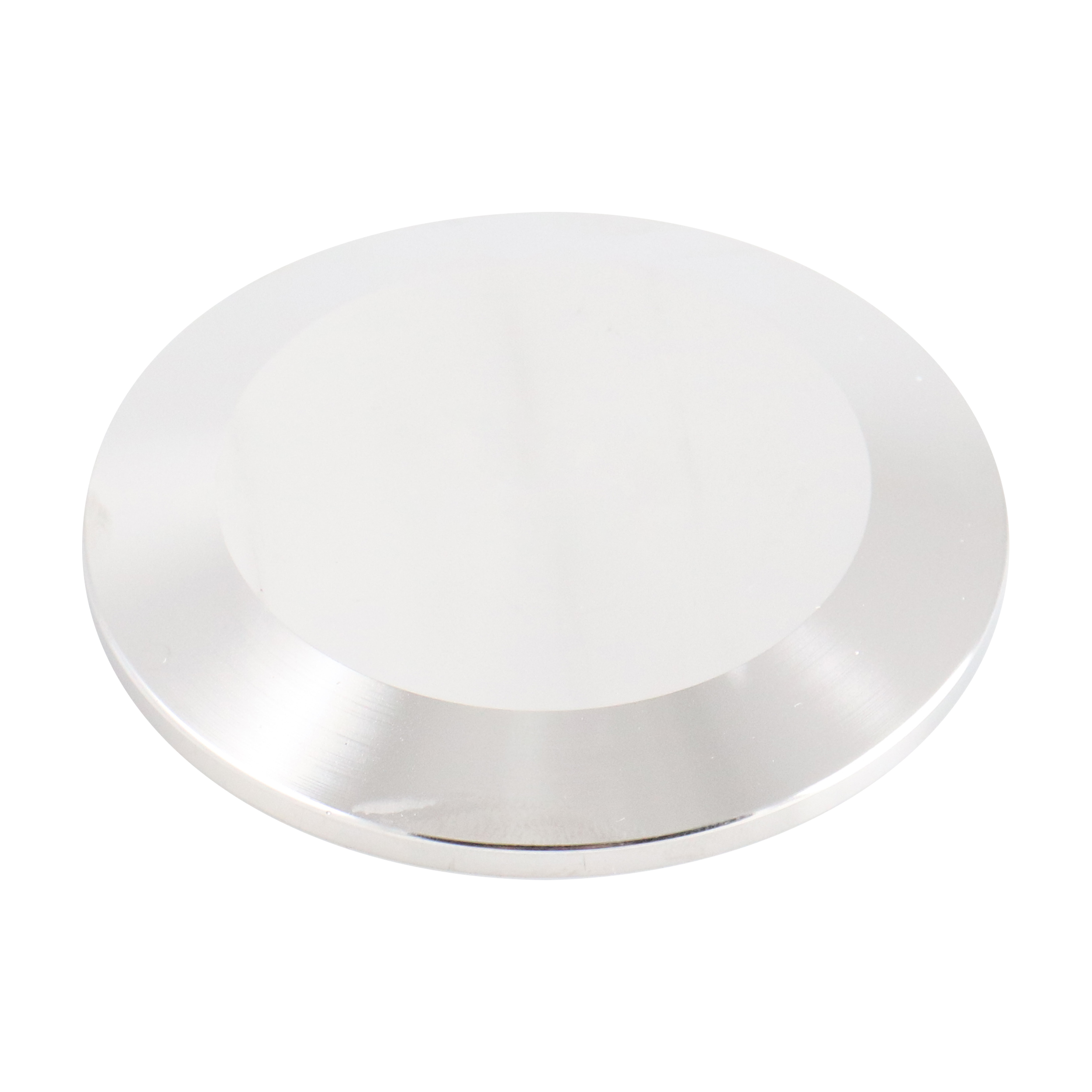 1-inch and 1.5-inch Tri-Clamp cap, made from 316L stainless steel, with 15RA EP interior and 32RA exterior surface finish, compliant with SF4 BPE standards
