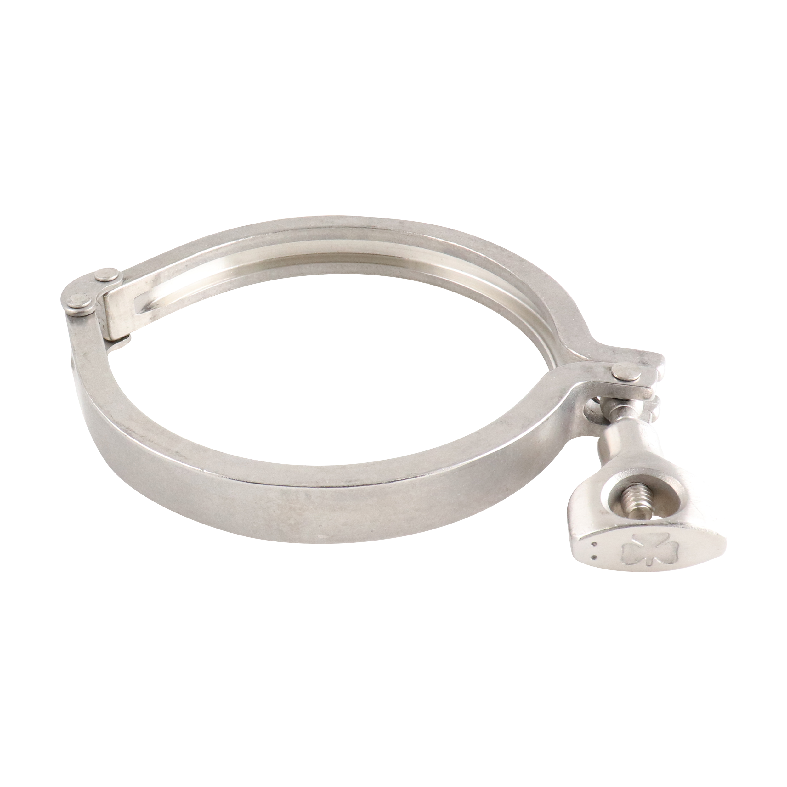 double hinge valve body, 4-inch Schedule 5 Tri-Clamp, made from 304 stainless steel