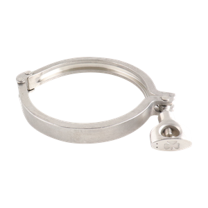 double hinge valve body, 4-inch Schedule 5 Tri-Clamp, made from 304 stainless steel