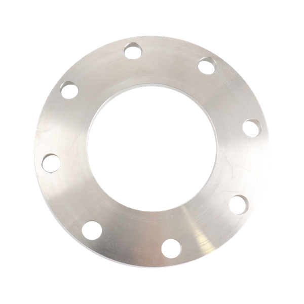 flange slip-on back-up, 4-inch tube OD, made from 304 stainless steel, with 125# and 150# bolt pattern
