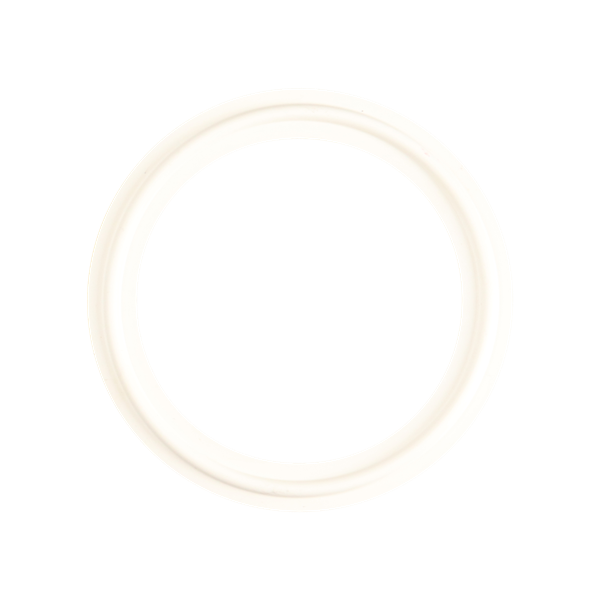 Gasket, 1.5" tri-clamp, white buna