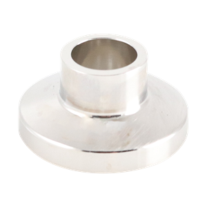 0.5-inch tri-clamp ferrule, made from 316L stainless steel, 0.5-inch overall length, featuring a 15RA EP internal finish and 32RA external finish, SF4 BPE compliant.
