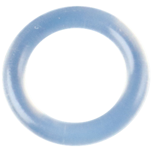 O-ring inner diameter 0.5" outer diameter 0.625" width 0.9375" clear platinum cured silicone ind std 111 USP FDA approved
