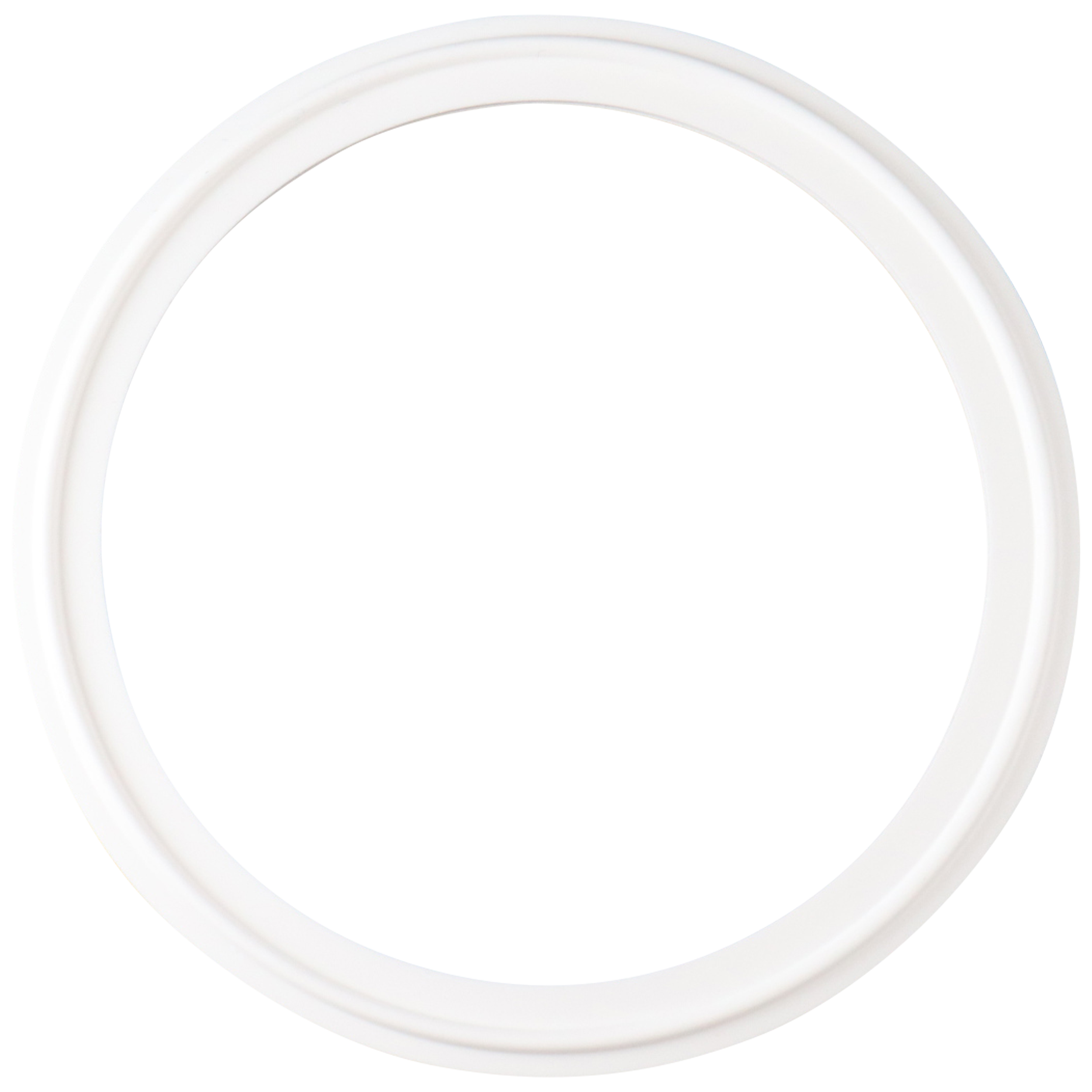 Gasket, 4" tri-clamp, white platinum cured silicone, USP Class VI