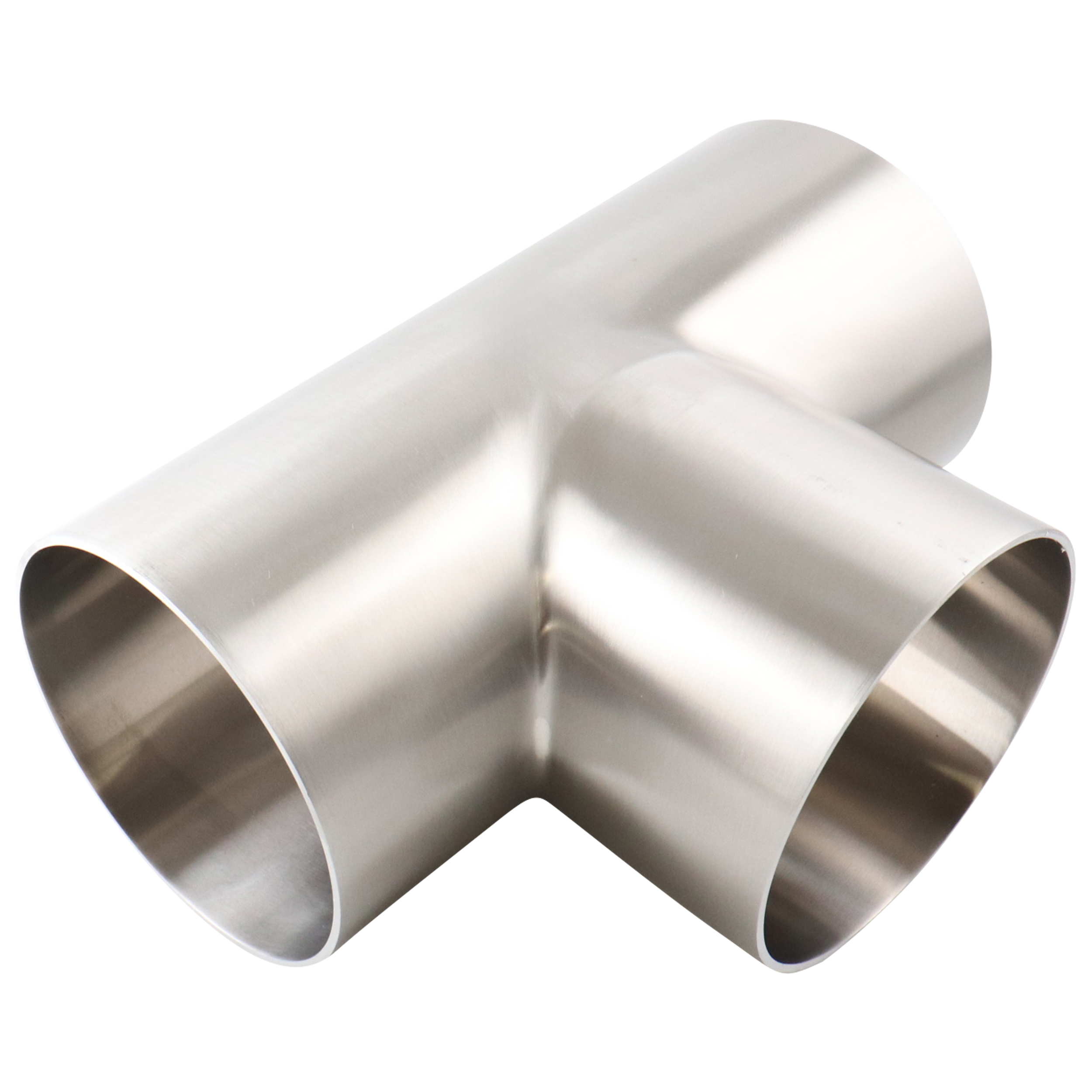 tee, 4-inch butt-weld, made from 316L stainless steel, with 20RA interior and 32RA exterior surface finish, SF1 BPE compliant
