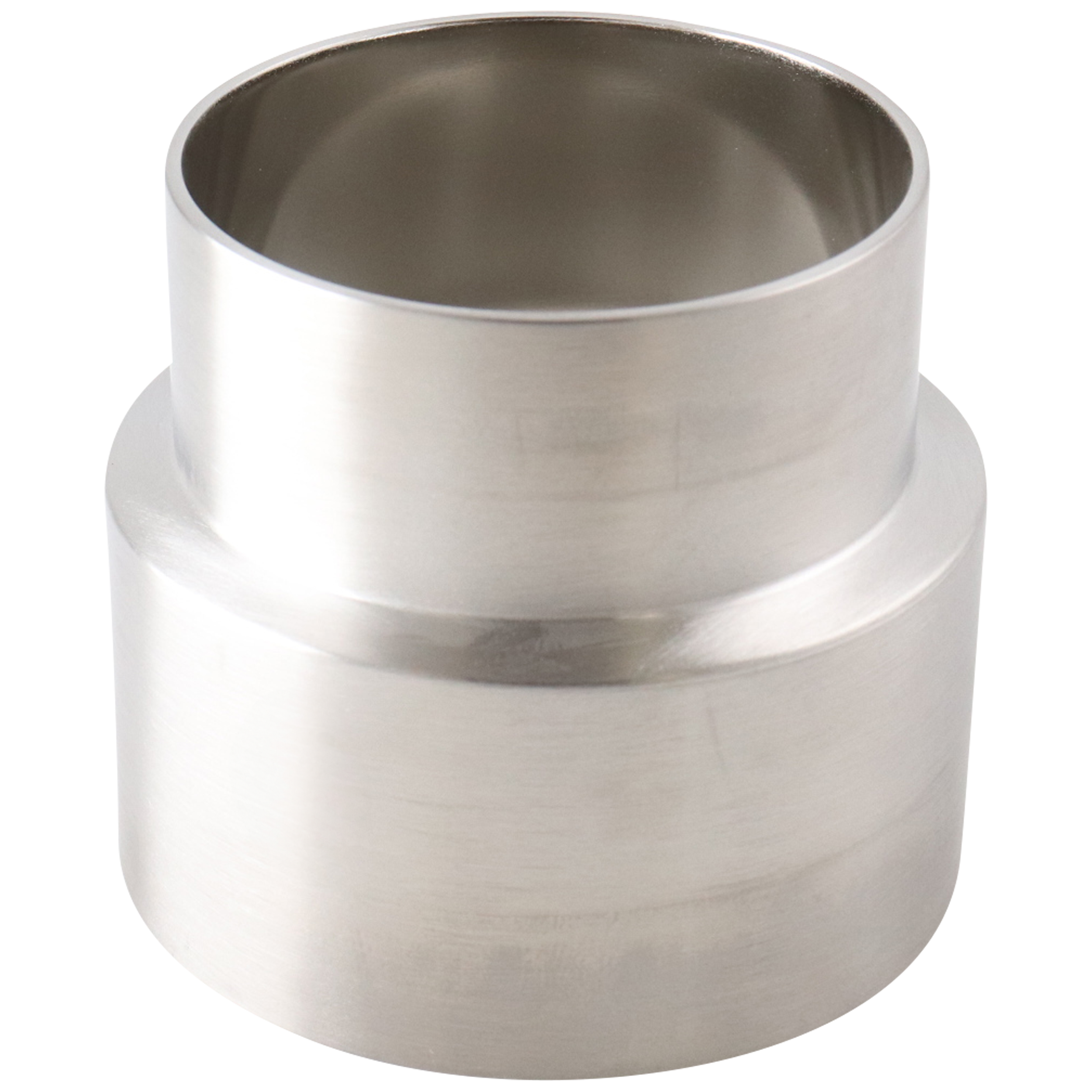 Concentric reducer 3x2.5 butt weld 316L 2.625" OAL 15Ra EP inner diameter 32Ra outer diameter BPE SF4