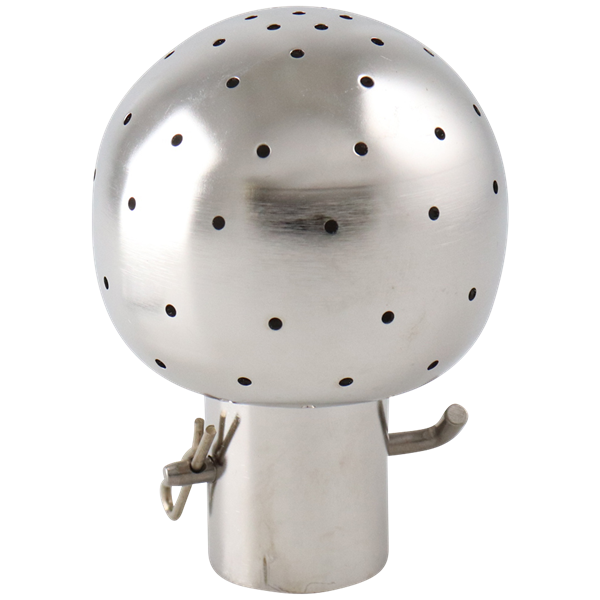 Spray ball 2.5" x 1" tube 360° pattern clip lock pin