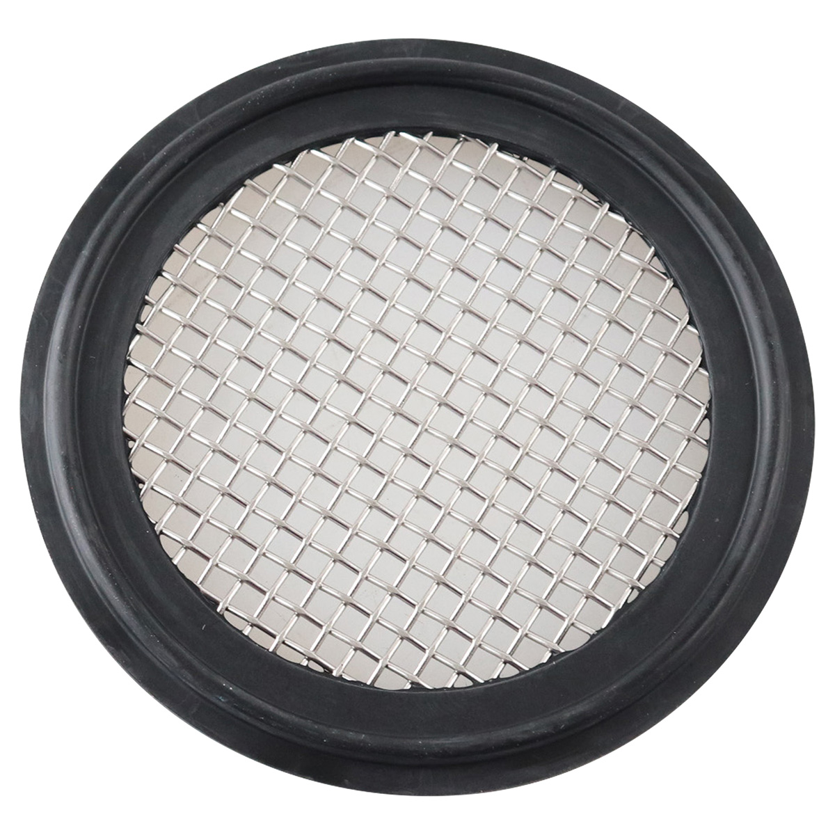 Screen gasket for 1.5-inch tri-clamp connections, made from EPDM with 10 mesh, USP Class VI compliant.