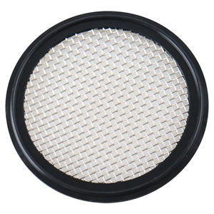 Screen gasket for a 3-inch tri-clamp connection, made of EPDM, USP Class VI compliant, with a 10-mesh configuration.