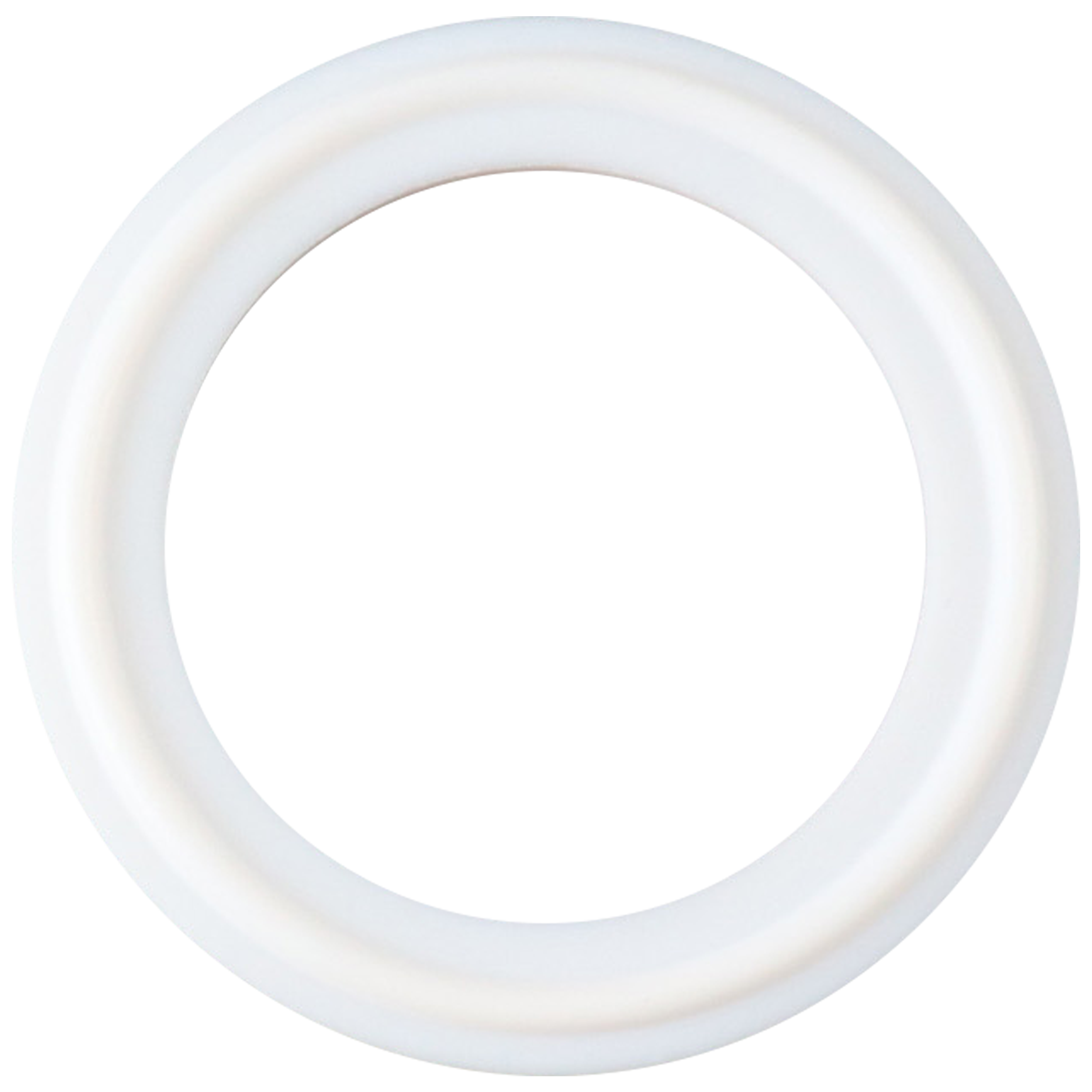 1.5-inch Tri-Clamp gasket, made from Teflon, compliant with USP Class VI standards