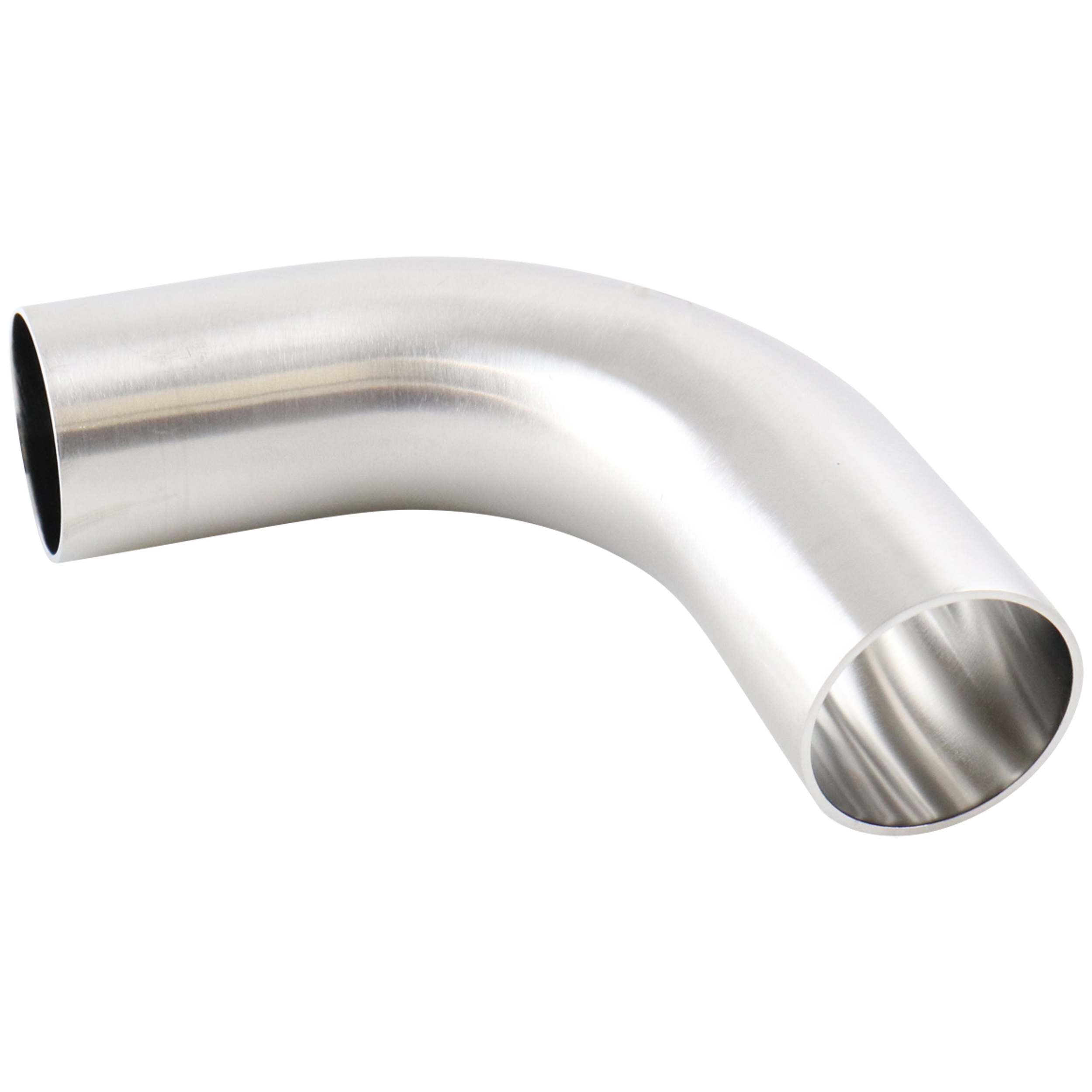 90-degree elbow with a 1.5-inch butt weld connection, made of 316L stainless steel, featuring a 15RA electropolished internal finish, SF4 BPE compliant.