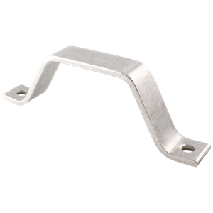 Metal hanger for 4-inch tube installations, includes necessary hardware, made from 304 stainless steel, USA-made.