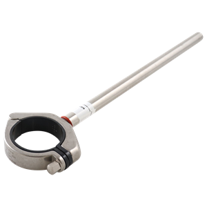 CH hanger 2" tube with dynamic anchor, black insert, 12" rod, 304 stainless steel