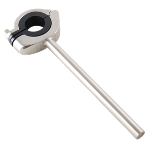 hanger CH, for 1-inch tube, rigid anchor with black insert, 6-inch rod, made from 304 stainless steel