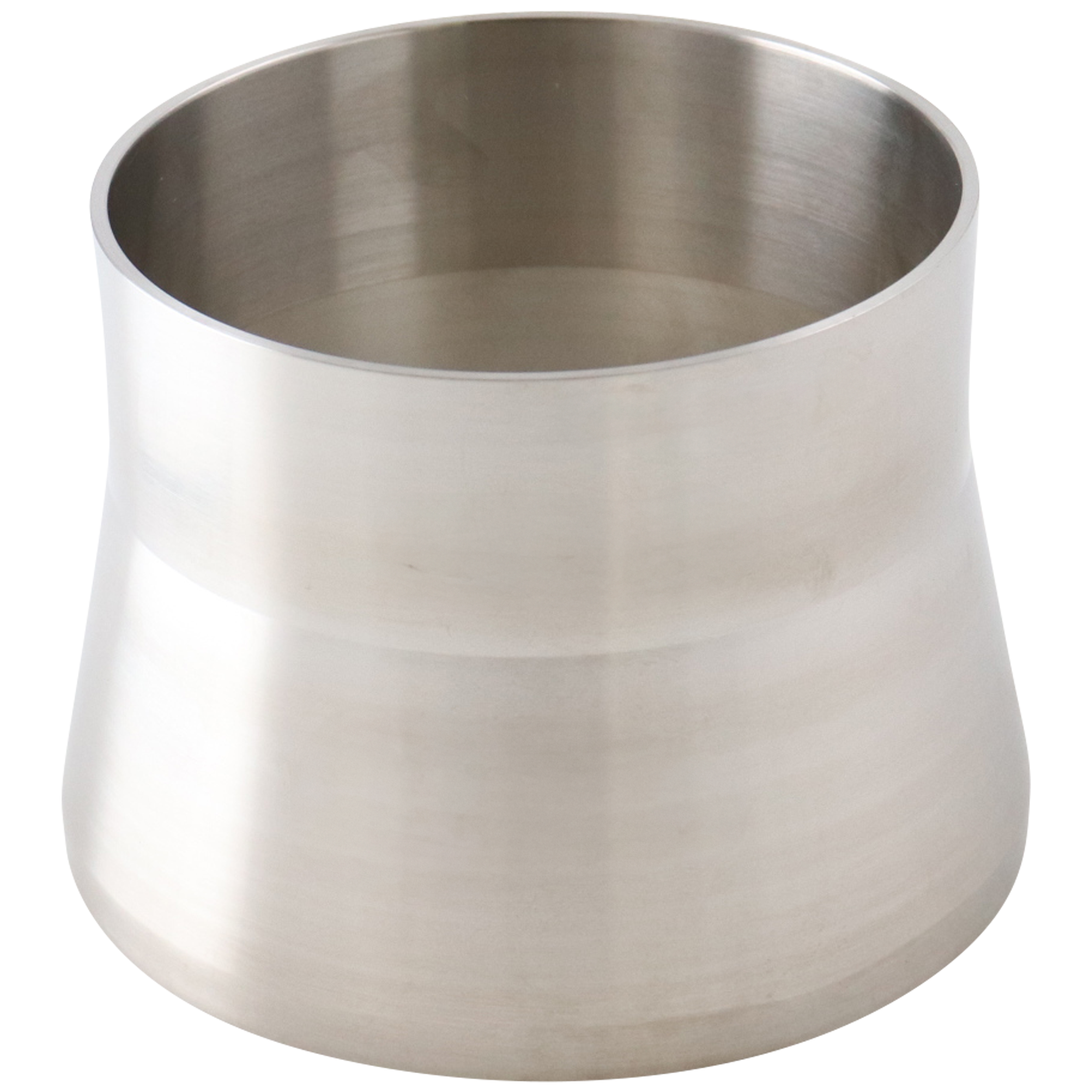 adapter, 3-inch Schedule 10 pipe to 3-inch butt-weld tube, made from 316L stainless steel, with 2.5-inch overall length