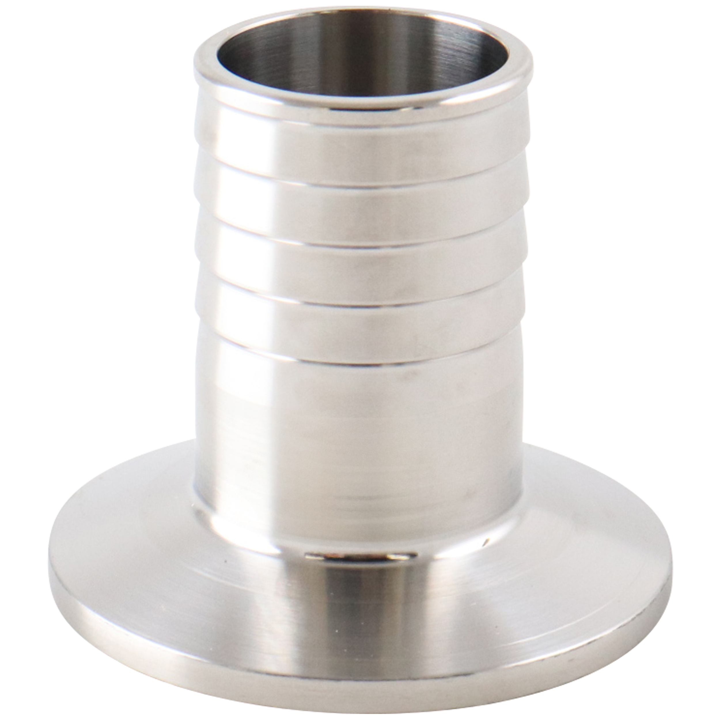 Hose barb adapter 1.5" tri-clamp x hose barb 316L 20Ra inner diameter 32Ra outer diameter