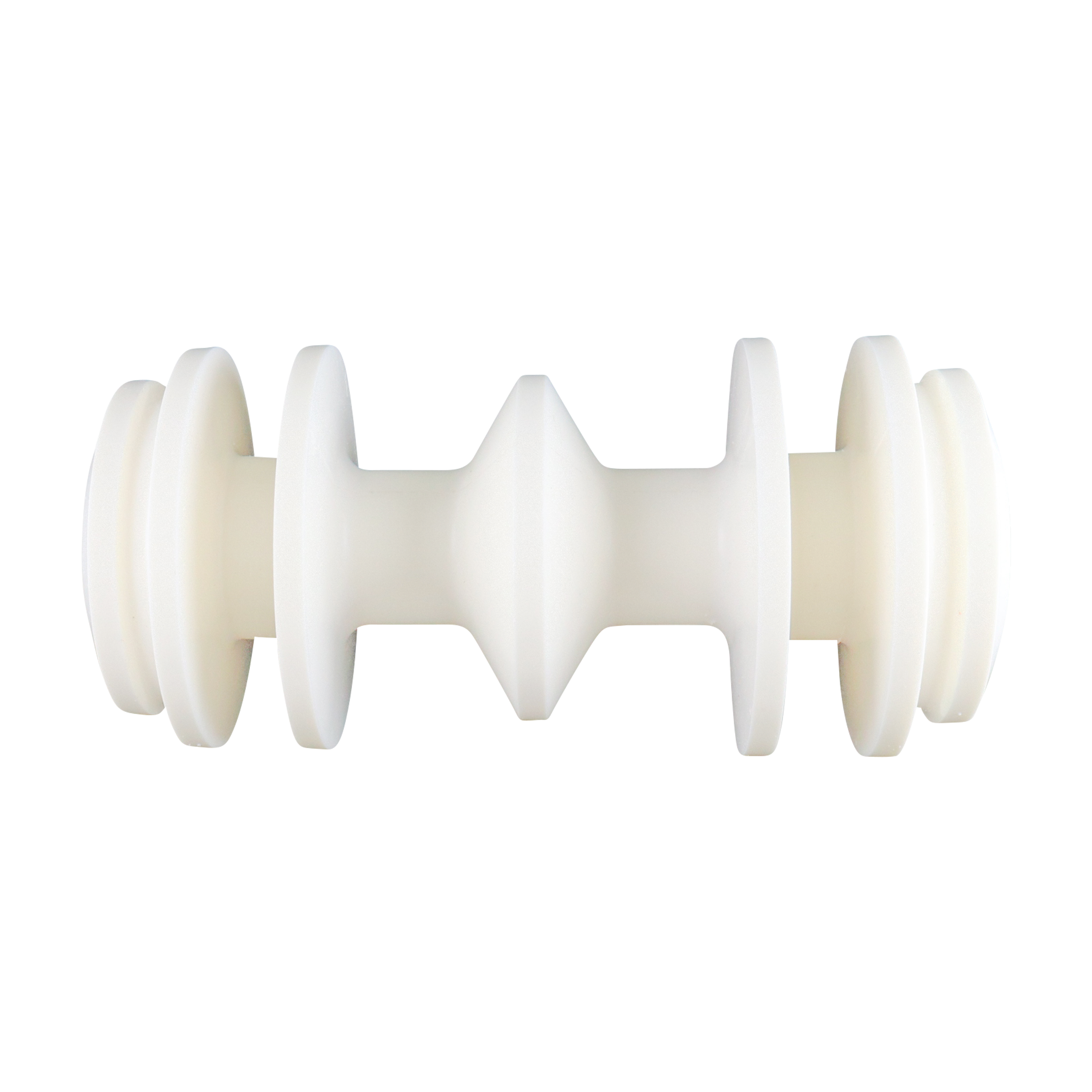 Product recovery pig for 4-inch lines, featuring 4 urethane wipers in the standard configuration.