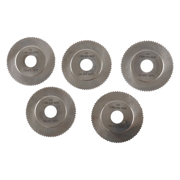 circular saw blade, HSS-E/M35 material, 68 x 1.6 x 16 mm, 72BW teeth, designed for cutting tubes and pipes with wall thicknesses of 0.030–0.125 inches, compatible with Georg Fischer and Axxair saws