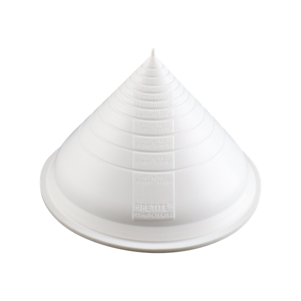PIPETITE grommet, size 2, full cone design, accommodates openings up to 2.56 inches for a 2.75-inch hole