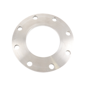 Slip-on backup flange for 6-inch tube outer diameter, made of 304 stainless steel, with a 125# and 150# bolt pattern.