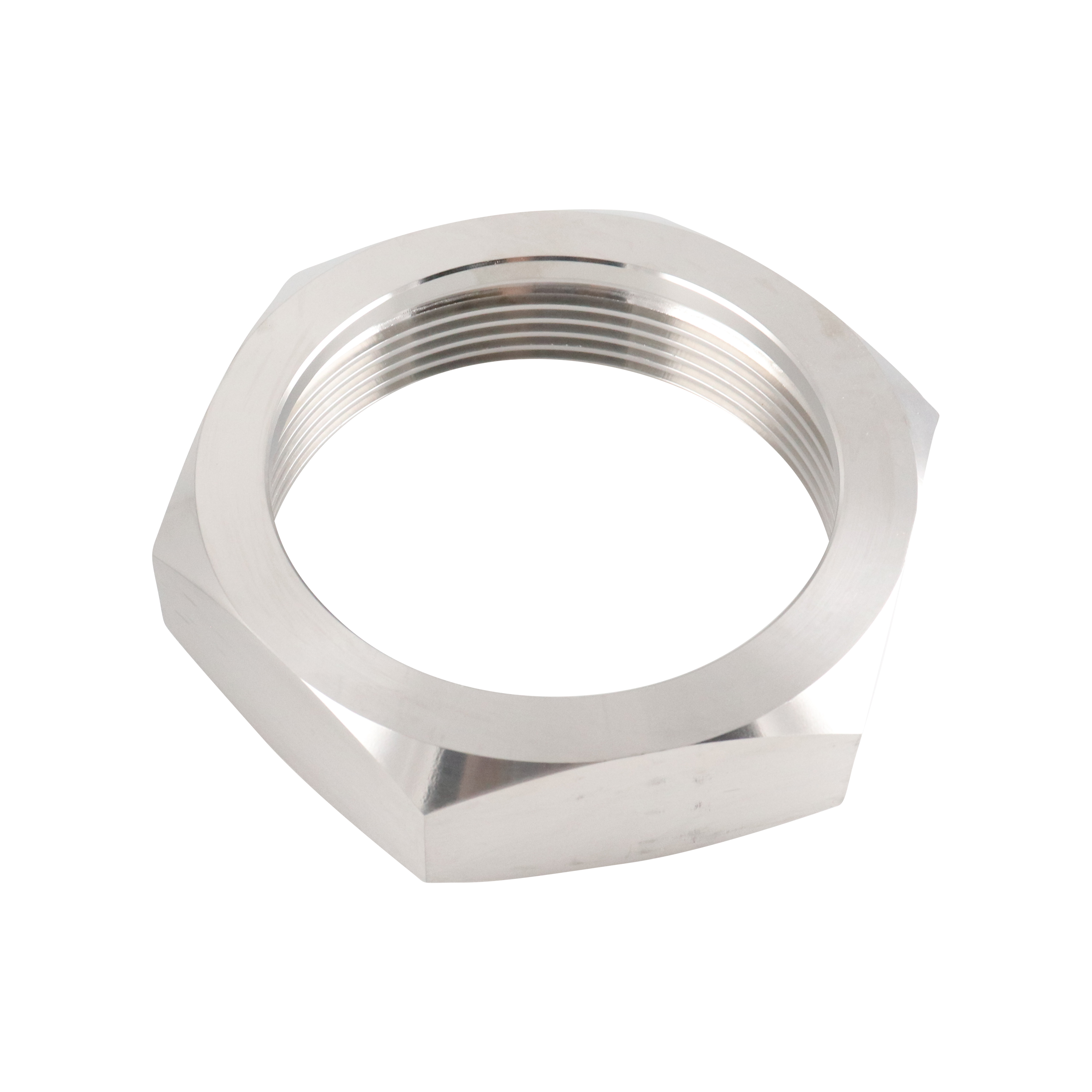 Hex nut with an Acme thread, designed for BS, JP, DC, APC, and APV connections, 4-inch size, made from 304 stainless steel.