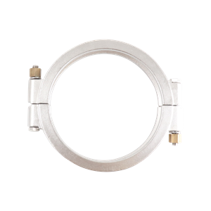 high-pressure block-style clamp, 6-inch Tri-Clamp, made from 304 stainless steel