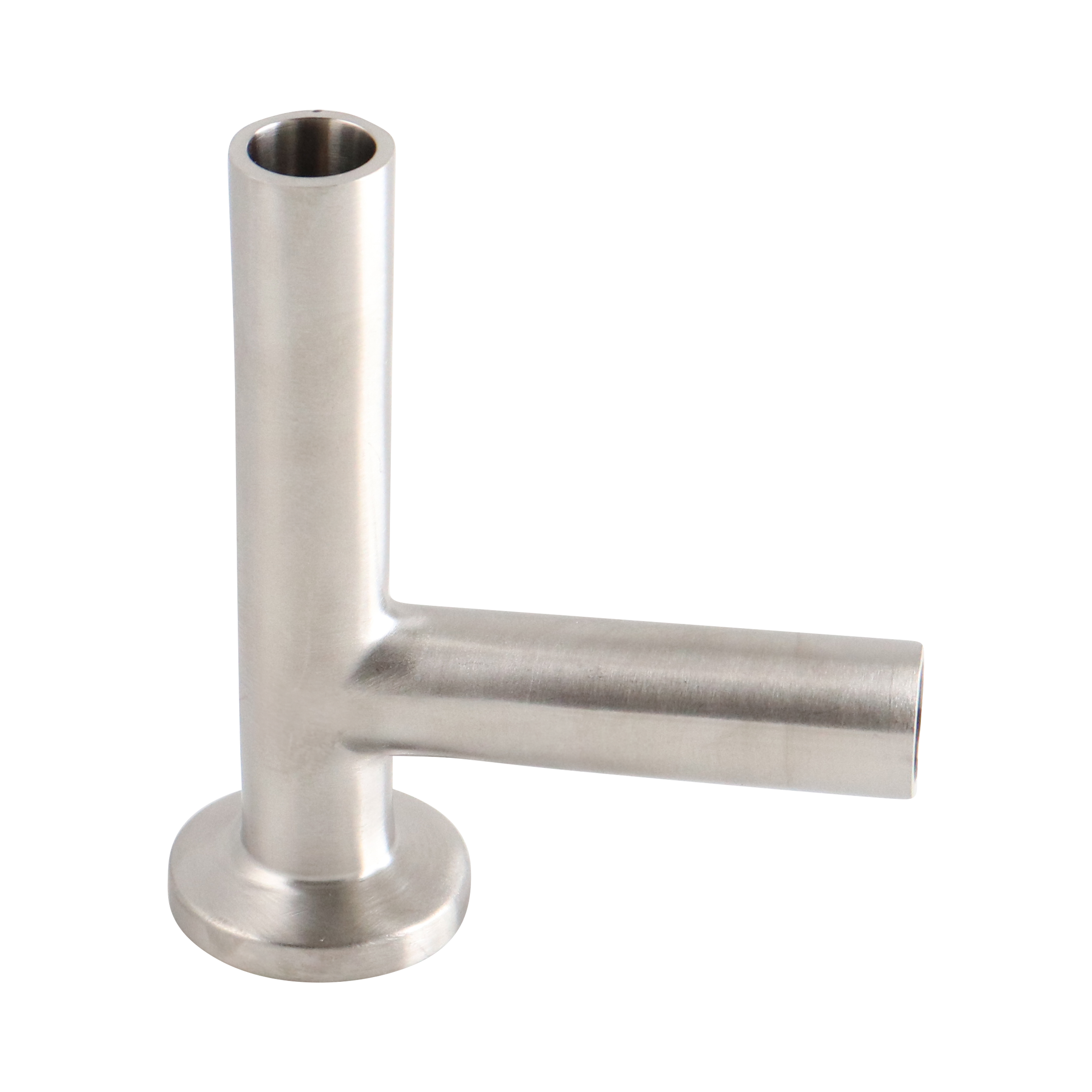 tee, 0.5-inch butt-weld with short Tri-Clamp branch, made from 316L stainless steel, with 20RA interior and 32RA exterior surface finish, SF1 BPE compliant
