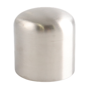 cap, 1.5-inch butt-weld, made from 316L stainless steel, with 20RA interior and 32RA exterior surface finish, SF1 BPE compliant
