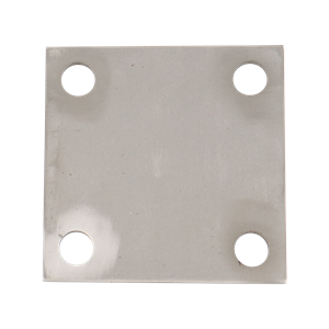 Plate 1/4" x 4" x 4" with four 9/16 holes 304