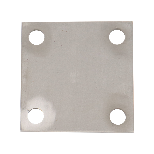 Plate 1/4" x 4" x 4" with four 9/16 holes 304