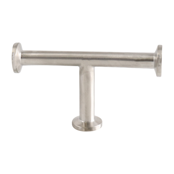 tee, 0.5-inch Tri-Clamp, made from 316L stainless steel, with 20RA interior and 32RA exterior surface finish, SF1 BPE compliant
