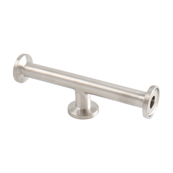 short outlet tee, 0.5-inch Tri-Clamp, made from 316L stainless steel, with 20RA interior and 32RA exterior surface finish, SF1 BPE compliant
