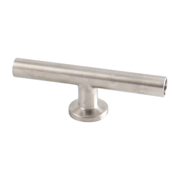 tee, 0.5-inch butt-weld with short Tri-Clamp branch, made from 316L stainless steel, with 20RA interior and 32RA exterior surface finish, SF1 BPE compliant

