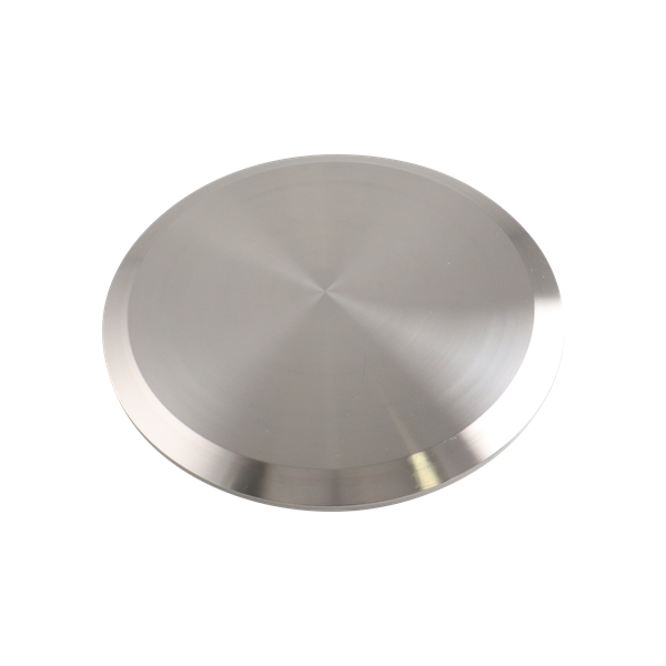 Cap for 10-inch tri-clamp connection, made from 316L stainless steel, with a 32RA internal and outer finish.