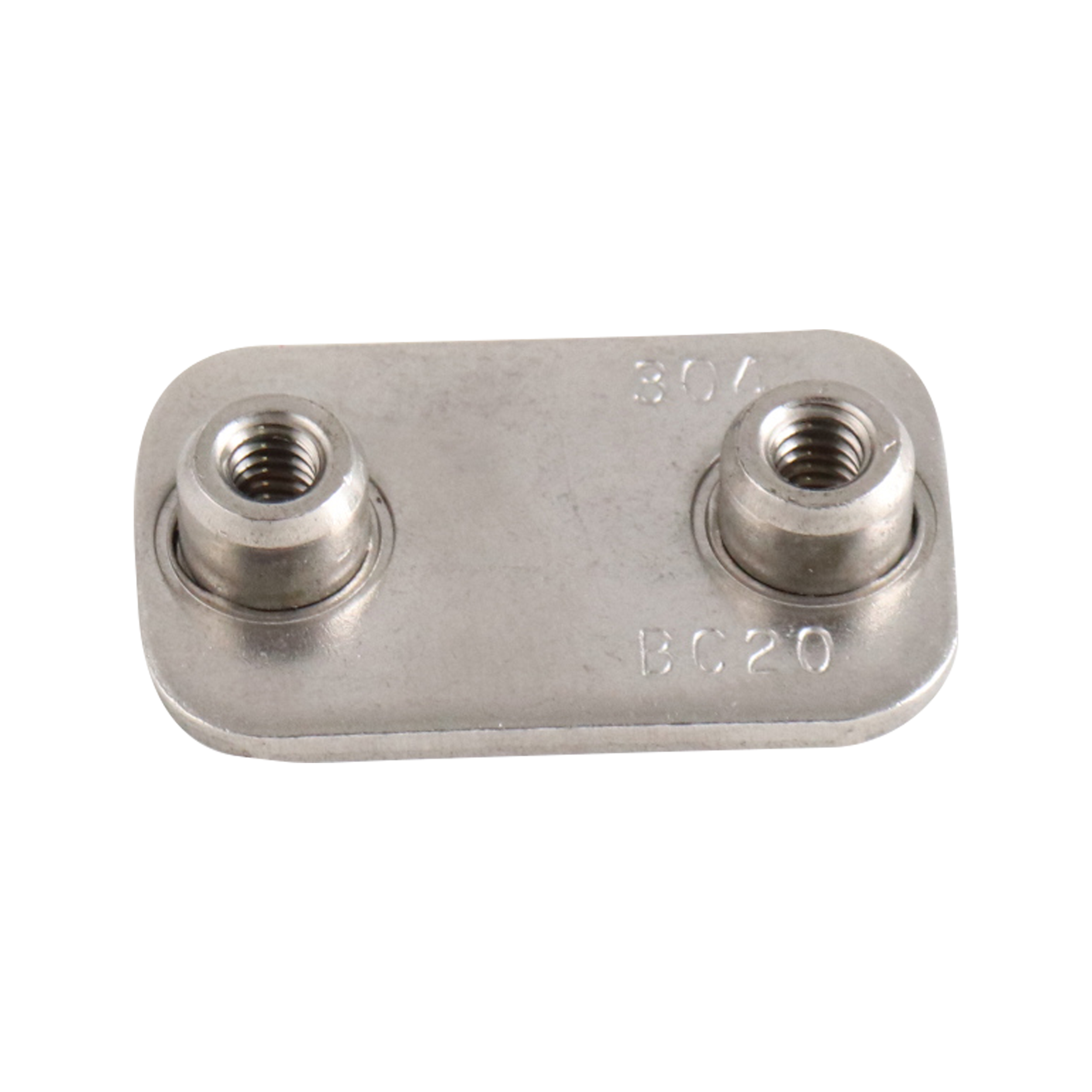 weld plate for Group 3 tube support, made from 304 stainless steel