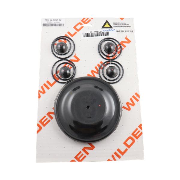 Repair kit for wet applications, 1-inch advanced metal components, with Buna material, manufactured by Wilden.