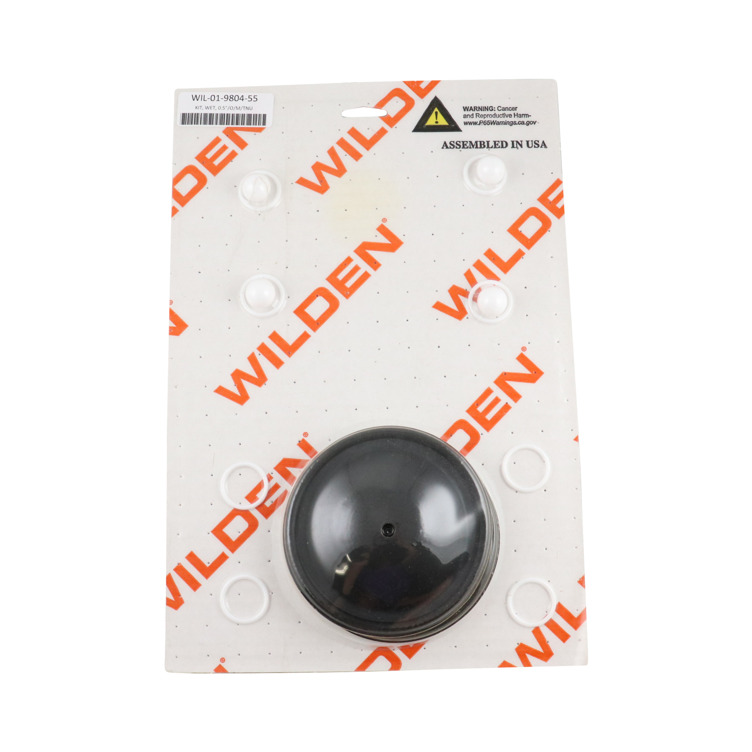 Repair kit, wet, 0.5-inch original metal, PTFE material with neoprene, by Wilden.