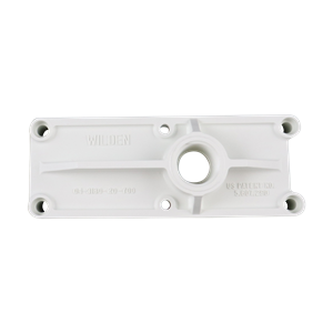Muffler plate, compatible with Pro-Flo pumps, by Wilden.