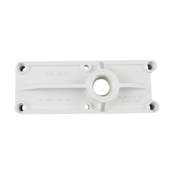 Muffler plate, compatible with Pro-Flo pumps, by Wilden.