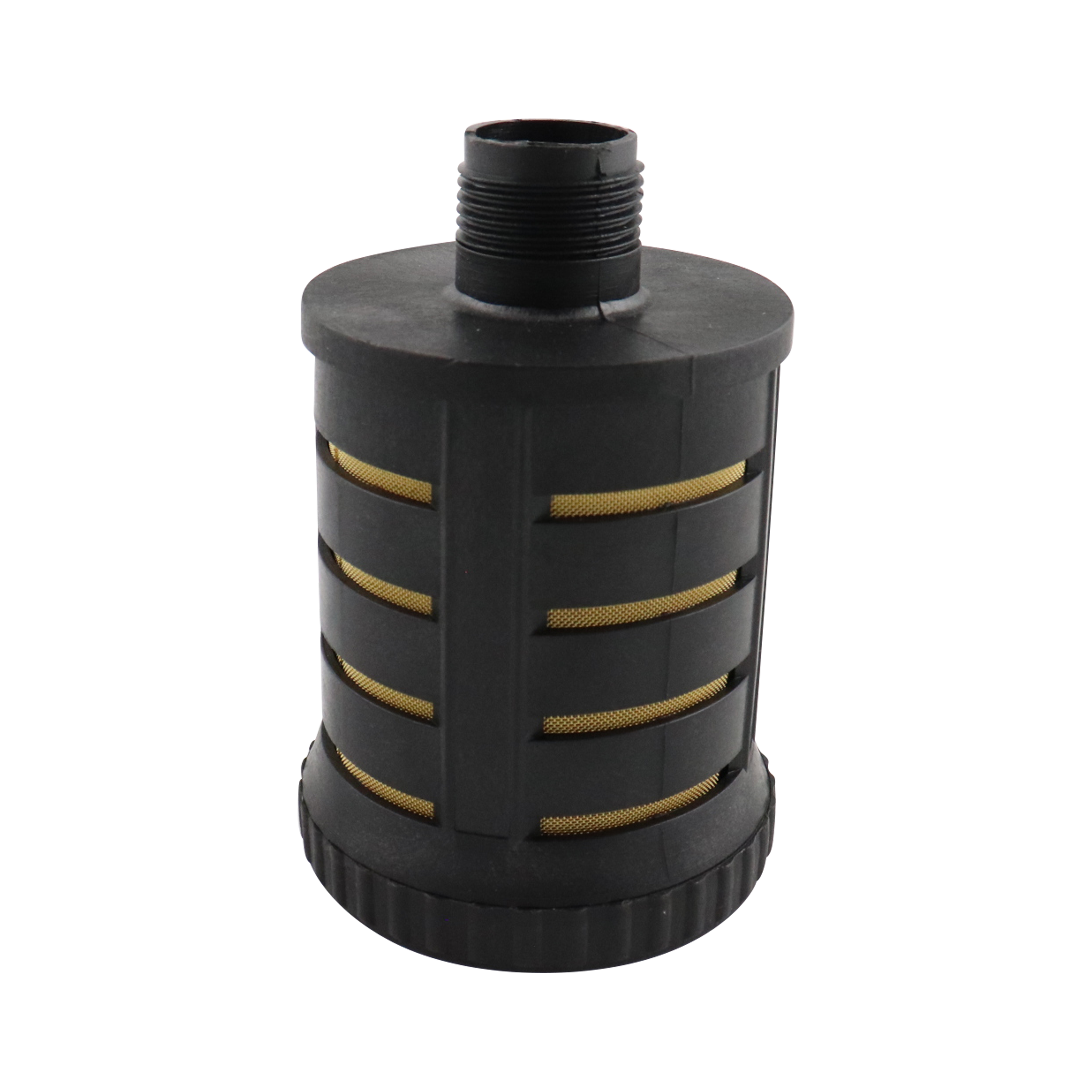 Muffler for 0.75-inch applications, manufactured by Wilden.