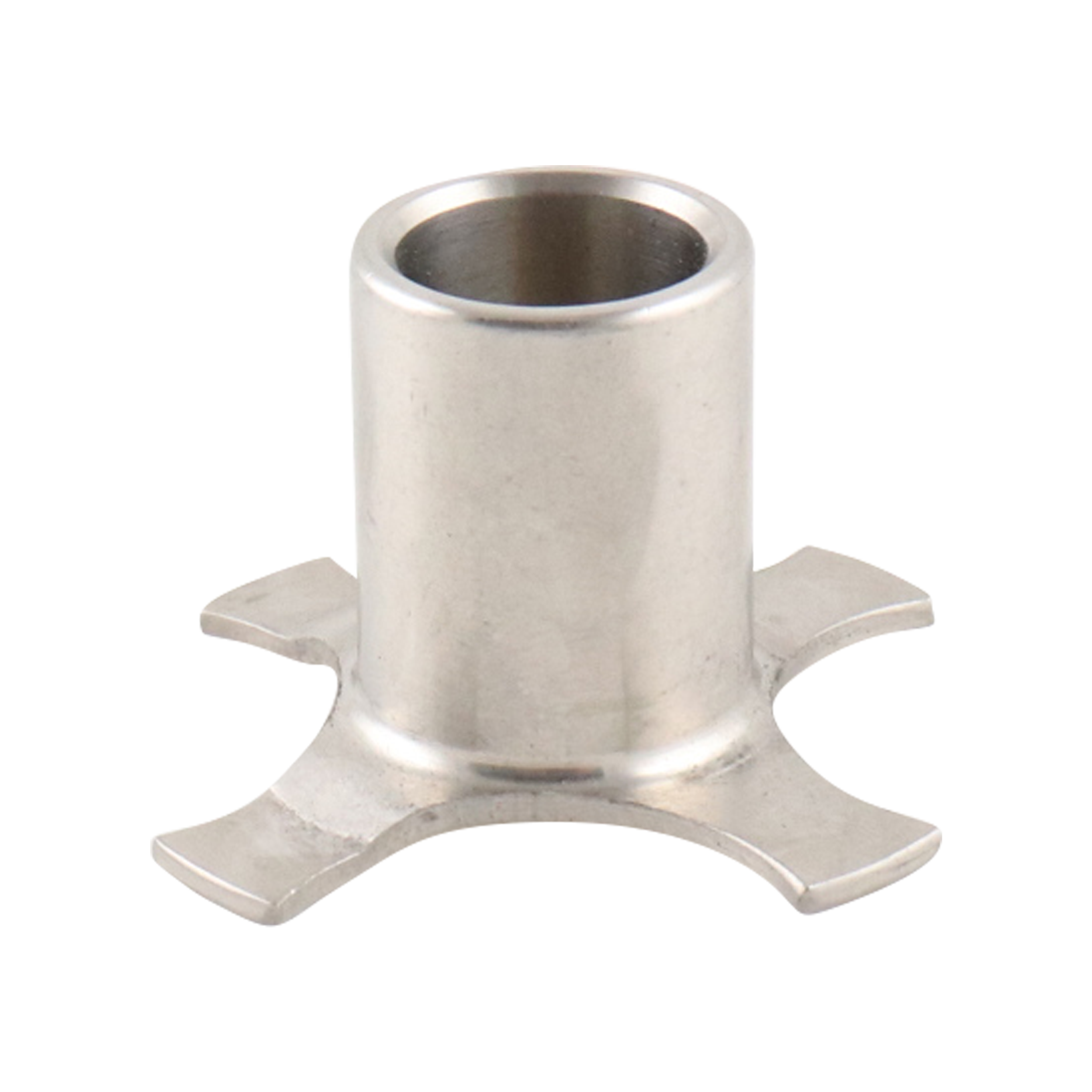 Air blow stem guide made of stainless steel, engineered for hygienic systems.