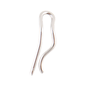 Lock Clip, designed for Tri-Clover valves, 0.375-inch size, .080-inch diameter, made of 304 stainless steel.