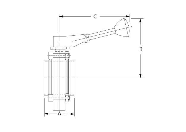 LKB BW Green Handle Dimensional Diagram