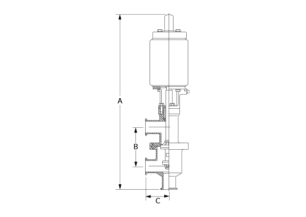 761-21 Divert TC Dimensional Diagram