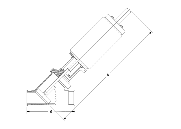 761-90 Shutoff TC Dimensional Diagram