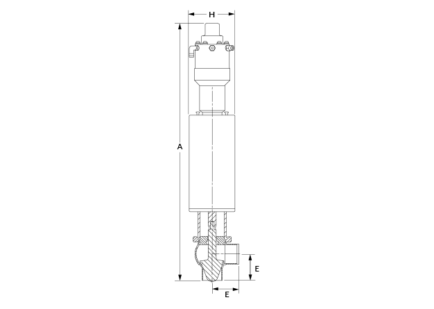 7710-200 BW Dimensional Diagram