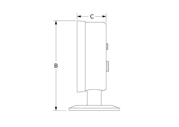 EL Dimensional Diagram (Dimensions B and C)