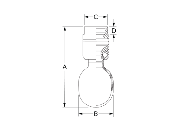 TE Dimensional Diagram (Thread)