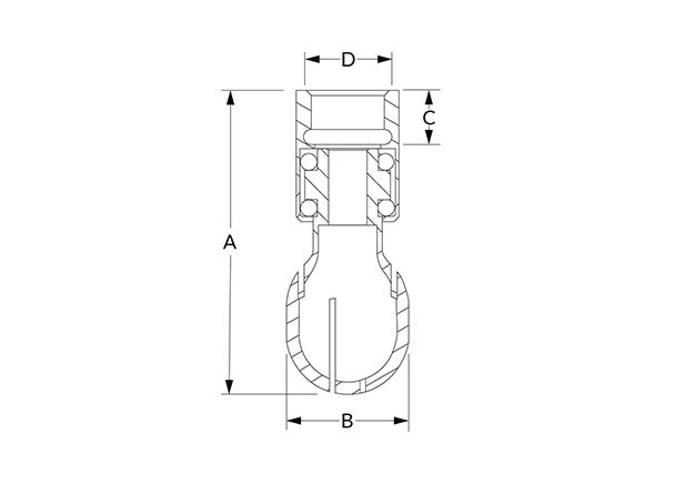 TE Dimensional Diagram (Thread)